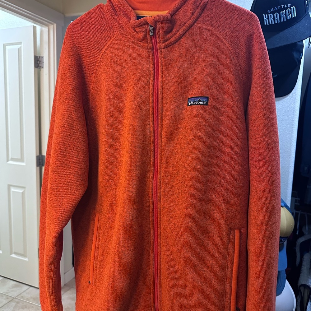 Patagonia Orange Full-Zip Jacket